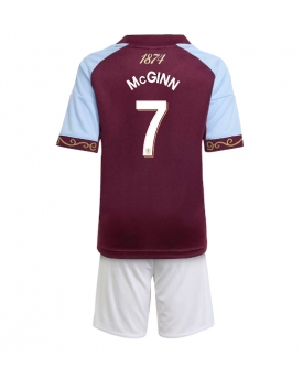 Aston Villa John McGinn #7 Maglia Gara Casa Repliche 2025-26 Bambino Maniche Corte